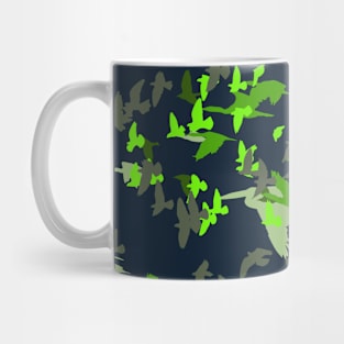 Camouflage Green Bird Mug